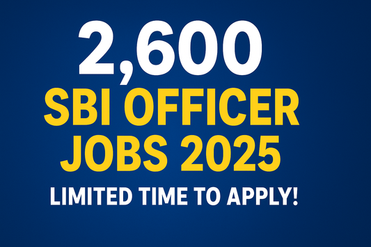 🚨 SBI CBO Recruitment 2025: 2,600 Vacancies Announced